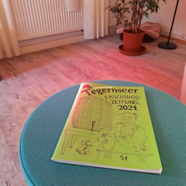 Faschingszeitung mit einem Grußwort von Resi